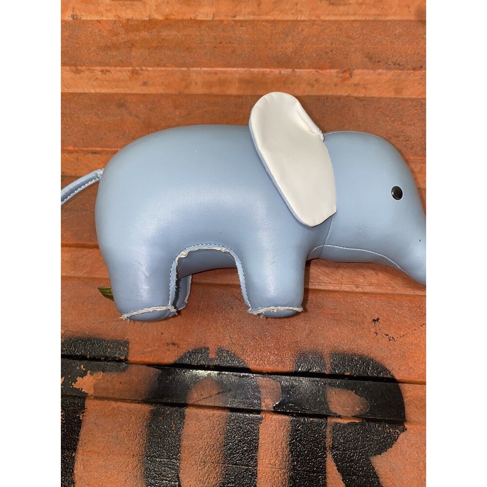 ZUNY Elephant Faux Leather 5.5" x 11.5" Bookend Doorstop
